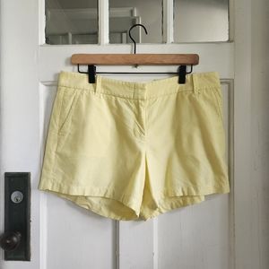 J.Crew Yellow Shorts, Sz 12